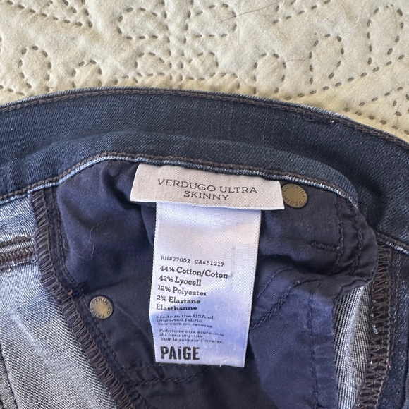 Paige Denim Verdugo Ultra Skinny Jean size 29 - Picture 4 of 7